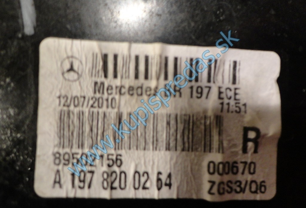 Zadné pravé svetlo MERCEDES SLS W197
